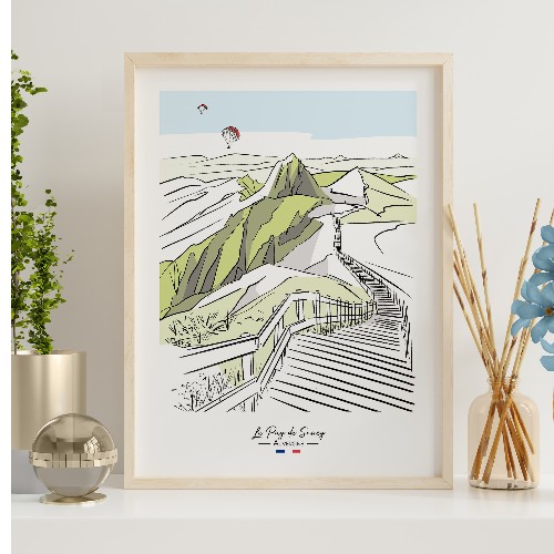 Affiche Puy de Sancy - Auvergne