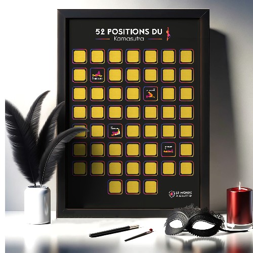 52 positions du kamasutra -  Poster à gratter