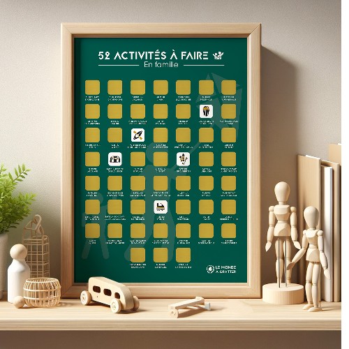 52 activités en famille - Poster à gratter