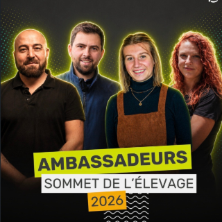 Découvrez les 4 ambassadeurs 2025 du Sommet de l’élevage