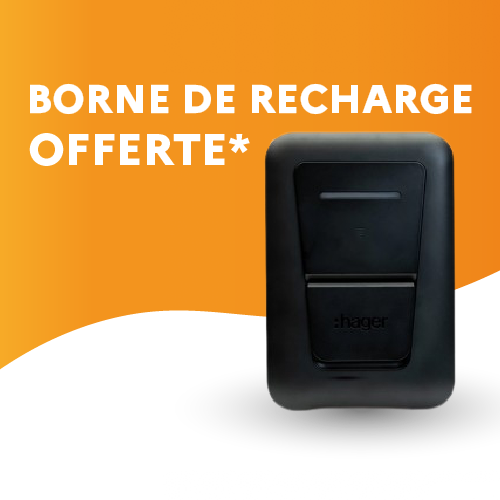 Borne de recharge offerte* 
