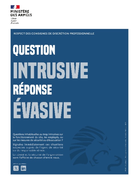 Une campagne de sensibilisation à la sûreté lancée par la DRSD