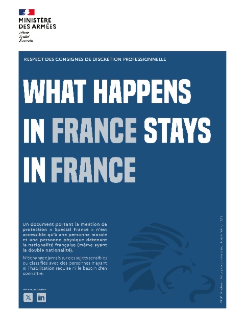 Une campagne de sensibilisation à la sûreté lancée par la DRSD