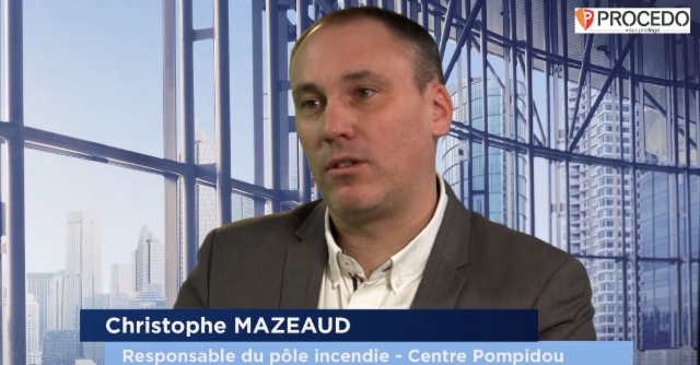 Christophe Mazeaud, responsable du pôle incendie du Centre Pompidou – Parcours