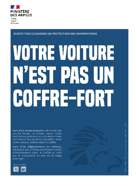 Une campagne de sensibilisation à la sûreté lancée par la DRSD