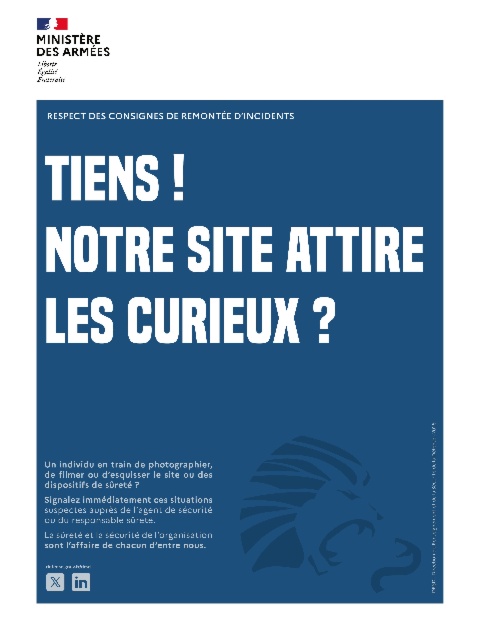 Une campagne de sensibilisation à la sûreté lancée par la DRSD