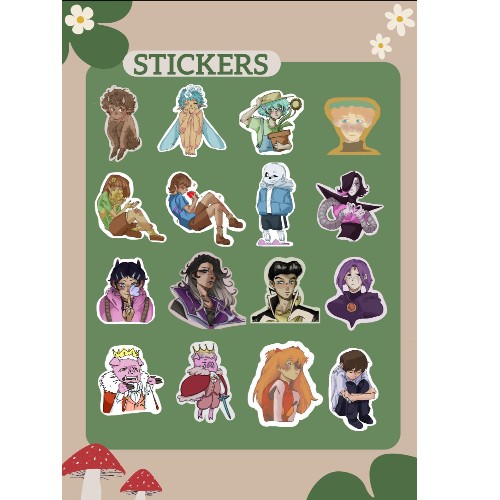 Liste des stickers