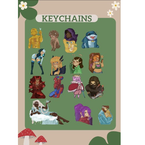 Liste des porte-clés