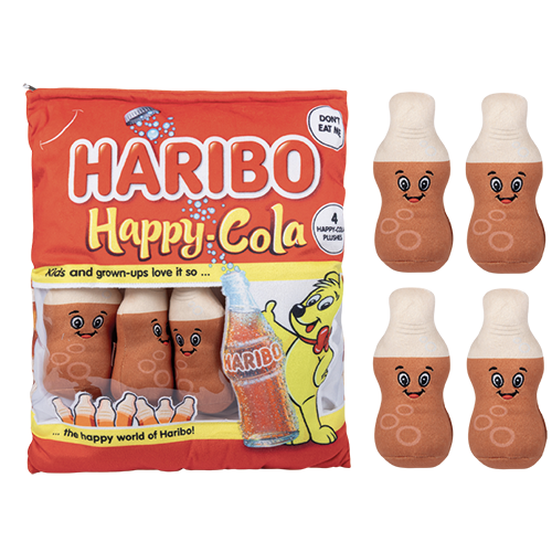 HARIBO - GRAND SAC A COLLATION EN PELUCHE - HAPPY-COLA