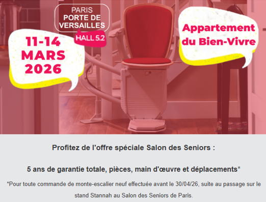 Offre spéciale Stannah Salon des Seniors