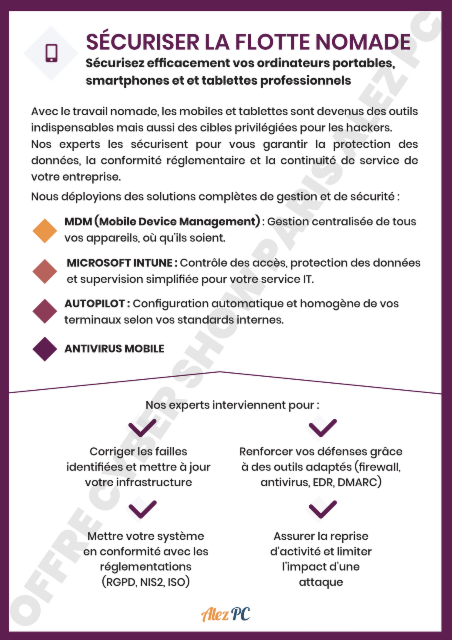 Sécurité de la flotte nomade