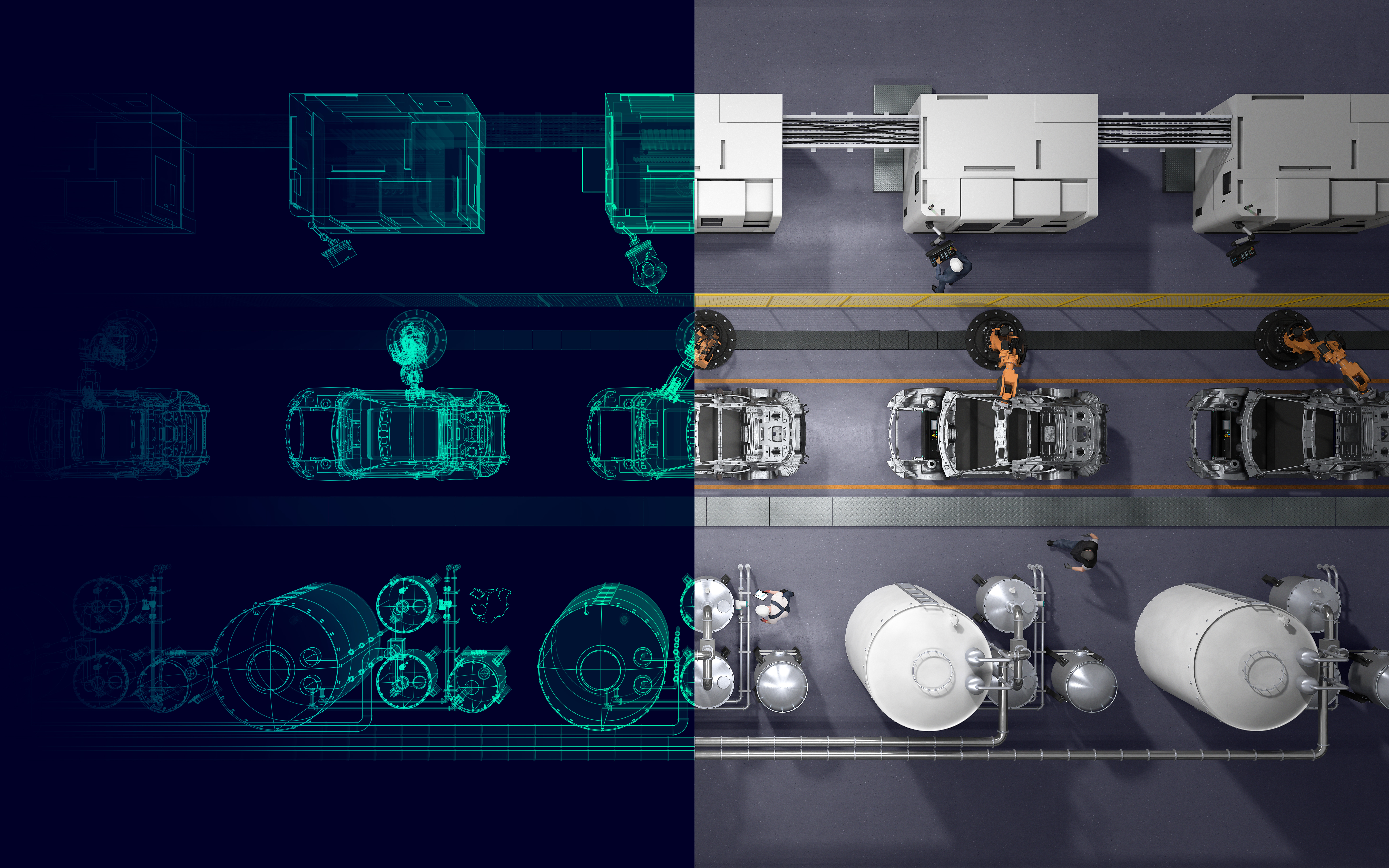 Twin+ jumeau numerique campagne Siemens Digital Twin Across Industries