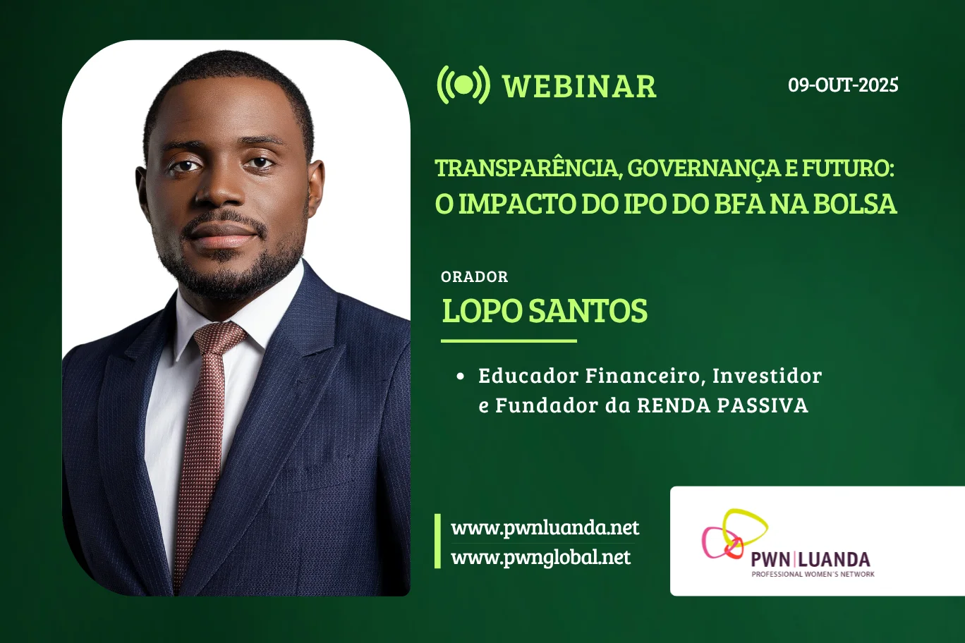 Webinar “Transparency, Governance, and Future: The Impact of BFA's IPO on the Stock Exchange” with Lopo Santos