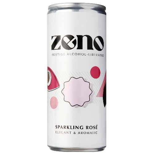 ZENO alcohol-liberated Sparkling Rosé NV 250ml can.
