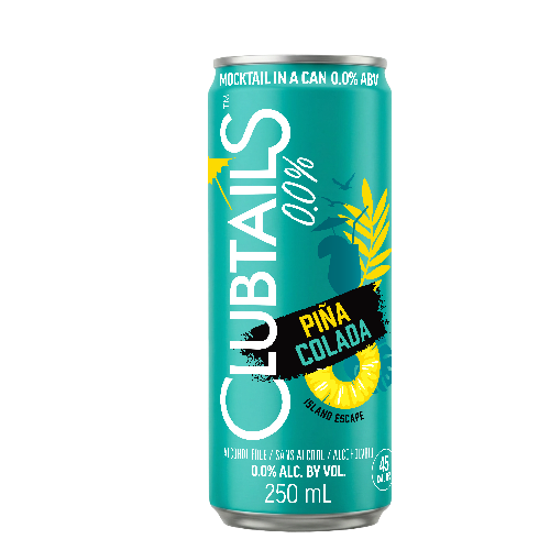 CLUBTAILS 0.0% PINA COLADA MOCKTAIL IN A CAN