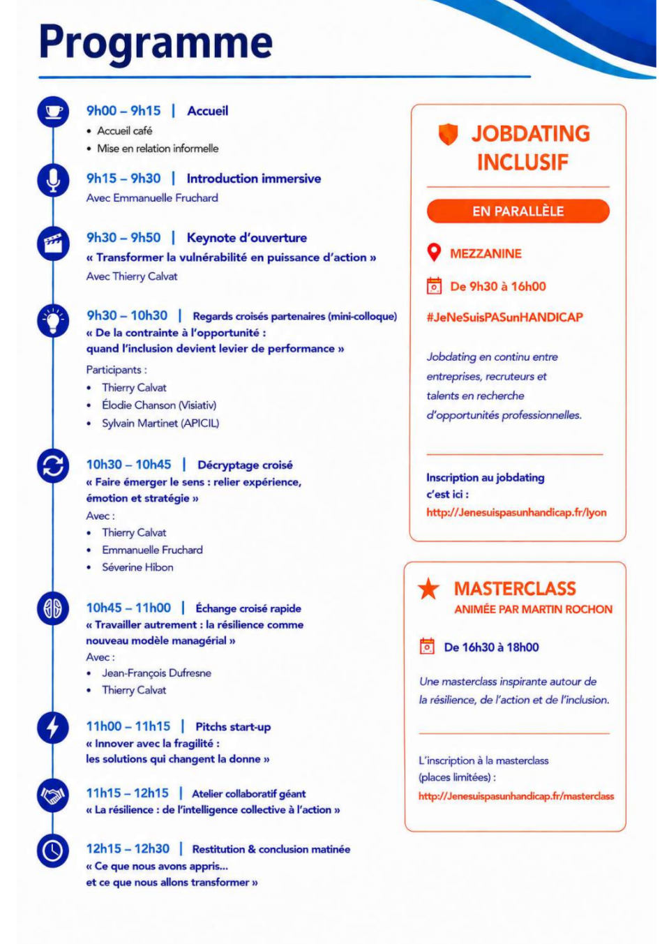Programme du Sommet de la Résilience Humaine (Nouvelle ère) 2026