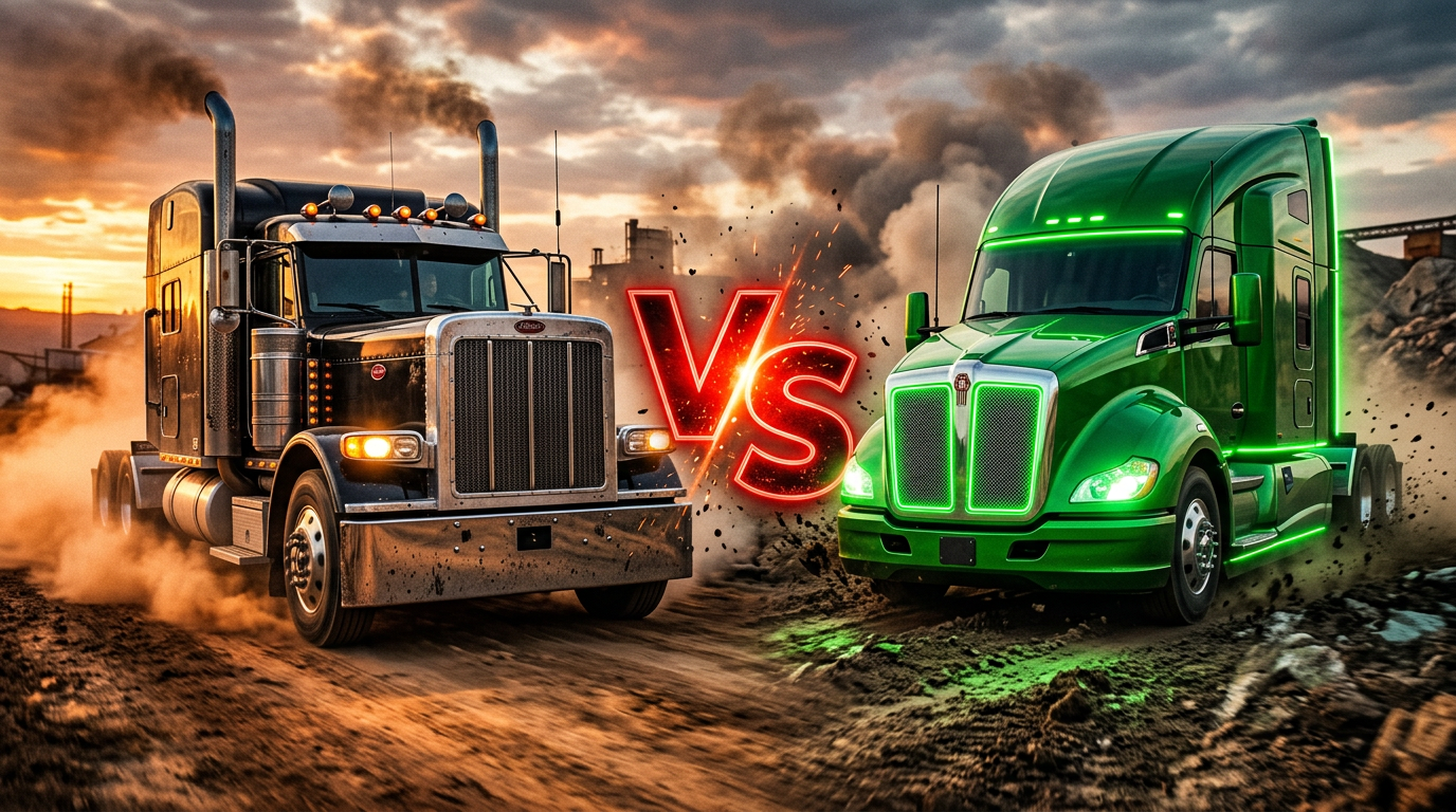 Ancien vs moderne : le choc Peterbilt 379 contre Kenworth T680