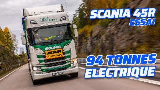 Scania 45R – 94 tonnes en électrique !