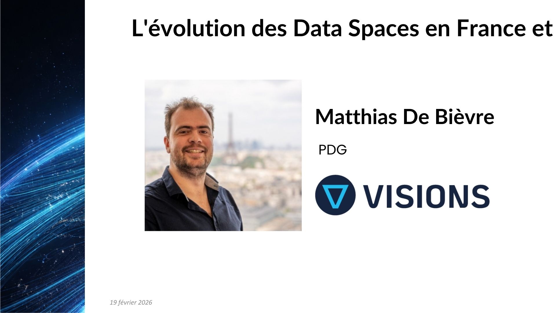L'évolution des Data Spaces en France et en Europe, portée par Visions