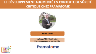 DIMS 2026 : Le développement augmenté en contexte de sûreté critique chez Framatome