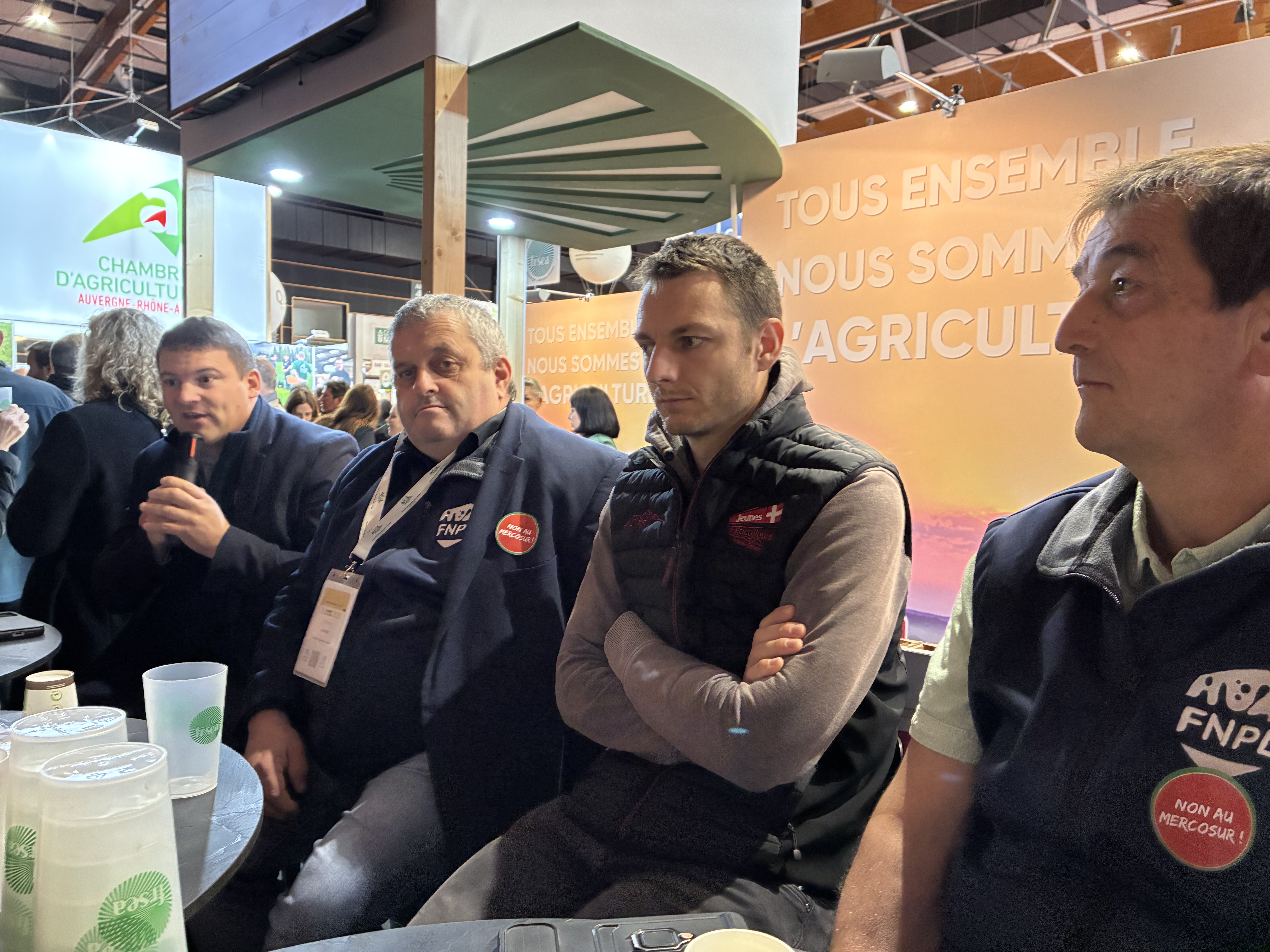 De gauche à droite : Yoann Barbe, Stéphane Joandel, Nicolas Arpin et Eric Richard.