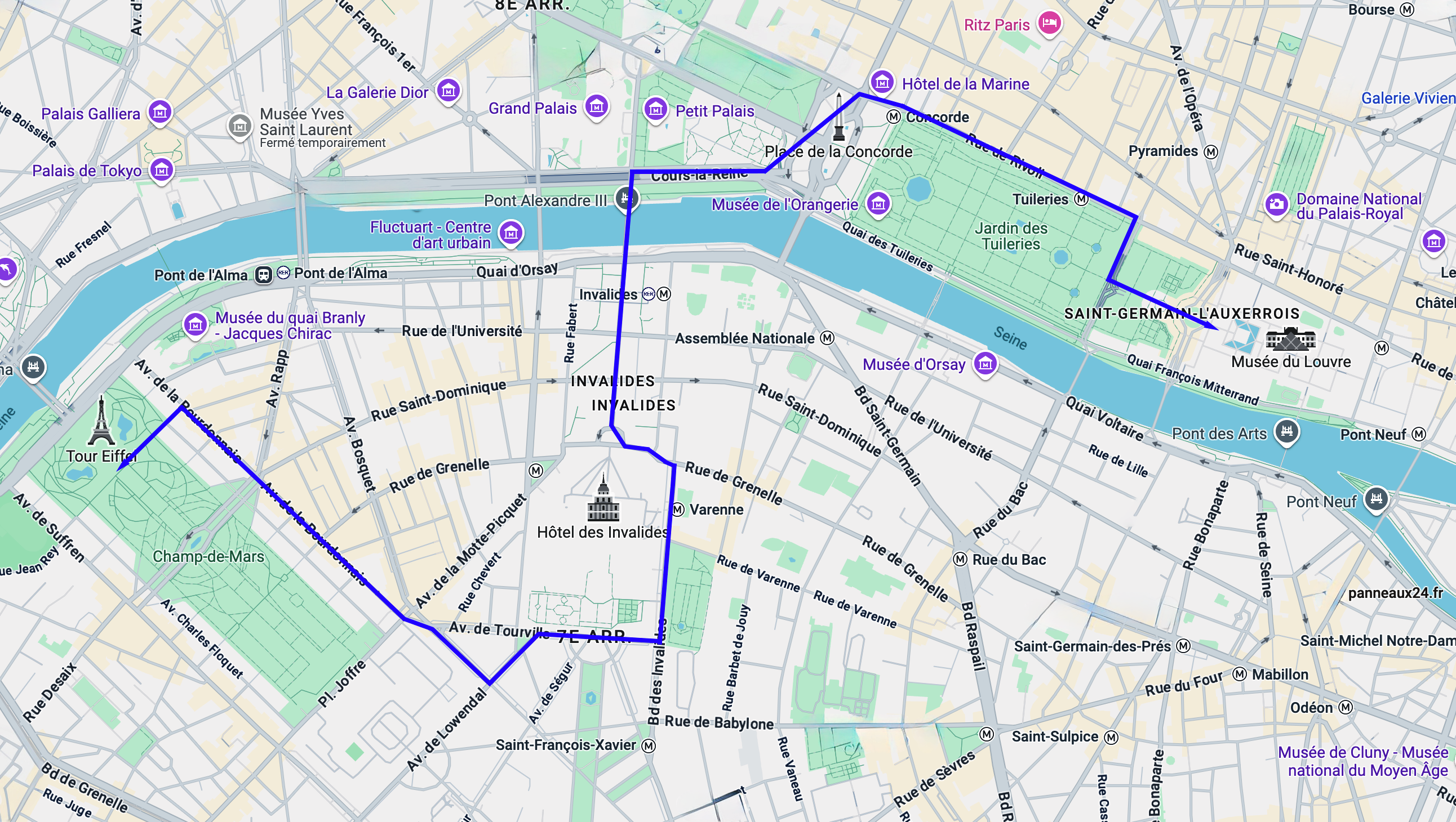 Plan parcours