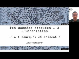 L'IA : pourquoi ? comment ?  'Des données stockées … à l’information'