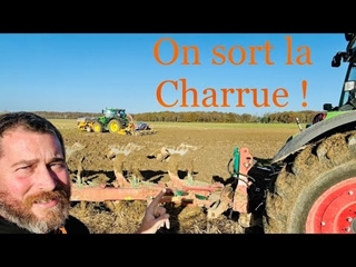 Obligé de sortir la charrue pour finir les blés !