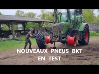 On change les pneus du Fendt avec BKT