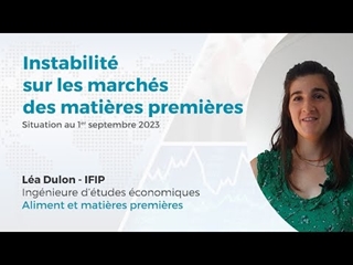 Instabilité sur les marchés des matières premières de l'alimentation animale (01/09/23)