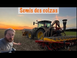 Semis des colzas avec le nouveau John Deere 6R185