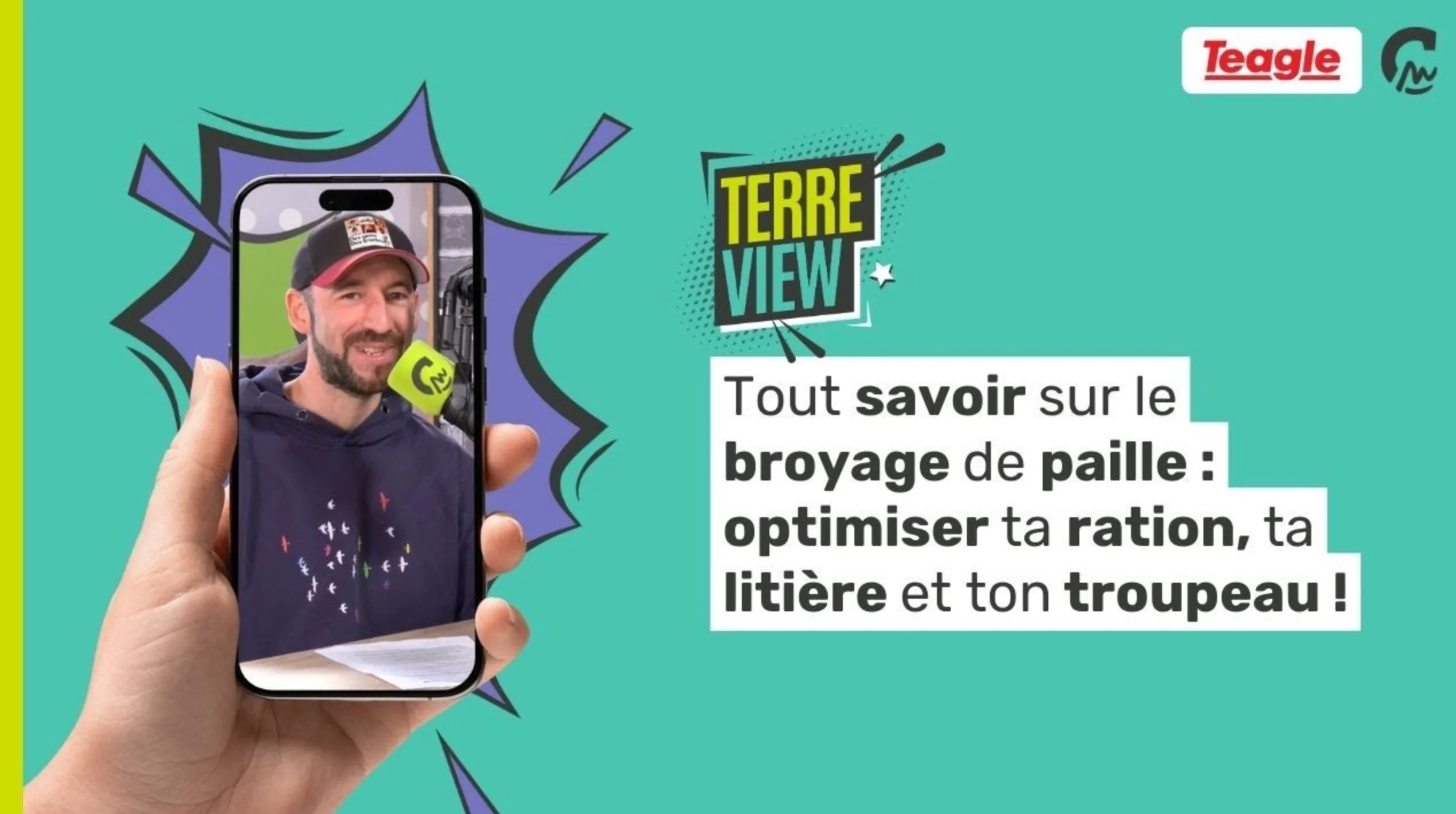 Terre View | Tout savoir sur le broyage de paille : optimiser ta ration, ta litière et ton troupeau (avec  Teagle Machinery) 