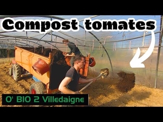 COMPOST et ENGRAIS dans la SERRE pour les tomates, 1ere partie avant semis
