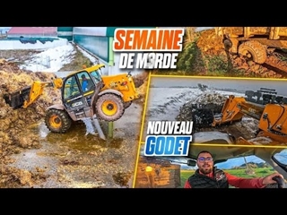 LE JCB EN DIFFICULTÉ AVANT LE NOUVEAU GODET