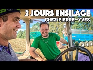 Je passe 2 jours d'ensilage chez pierre-Yves 🌽 ( Il parle de son nouveau TRACTEUR)