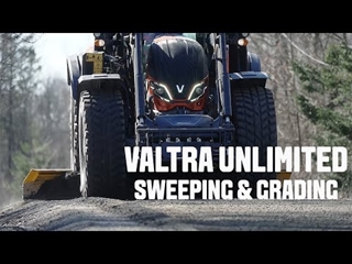 Valtra Unlimited | Sweeping & Grading Tasks