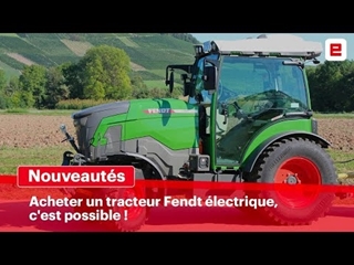 Le tracteur électrique Fendt e100 V Vario