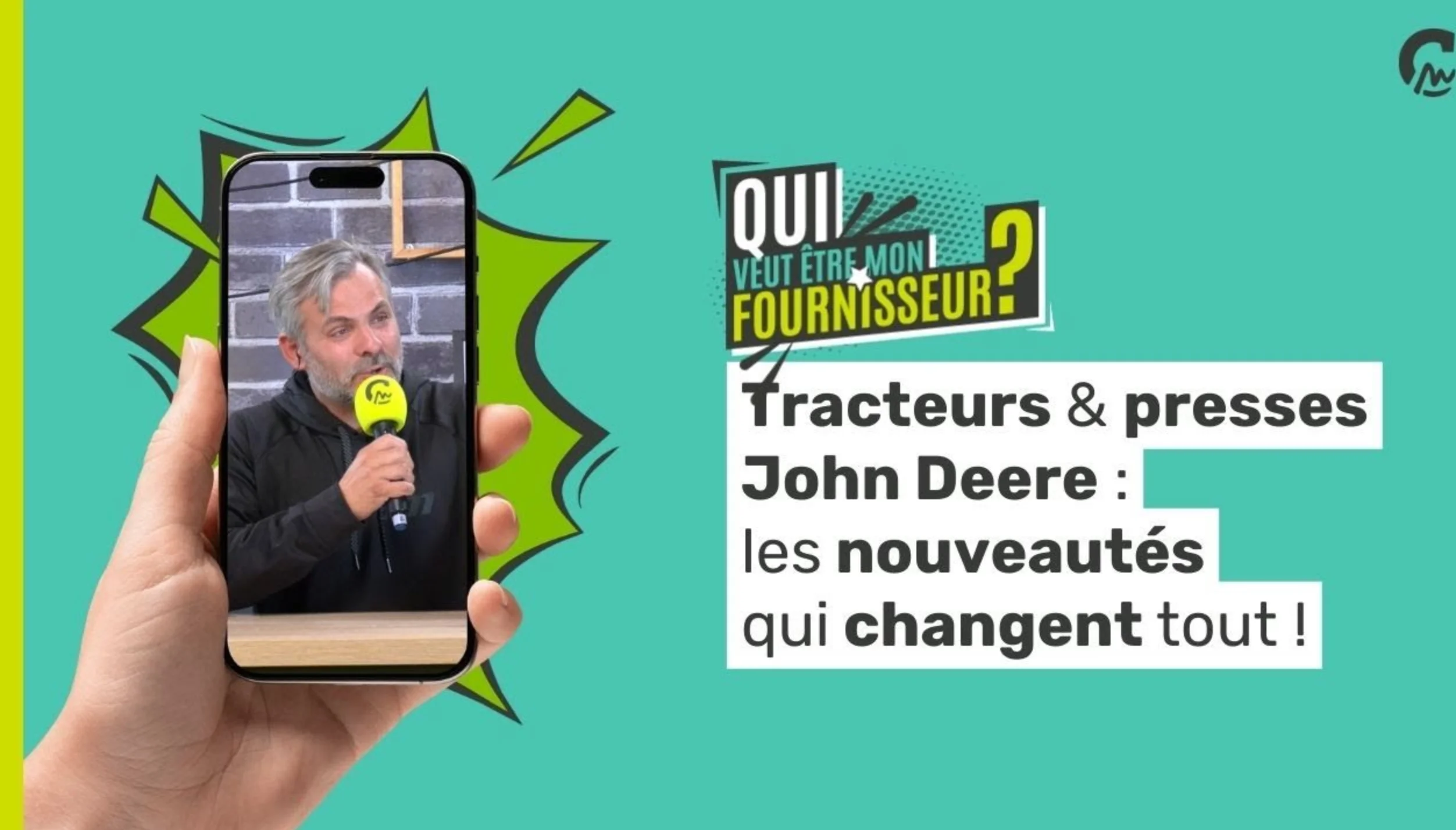 Qui veut être mon fournisseur ? | Tracteurs & presses John Deere : les nouveautés qui changent tout