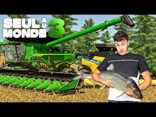 NOURRIR mes POISSONS avec du maïs grain ! | Seul Au Monde S3 #28 | (Farming Simulator 22)