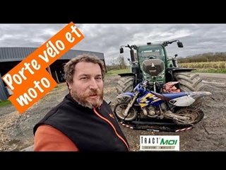 Nouveau porte vélo et moto Tract'moi : simplifier les déplacements sur la ferme.
