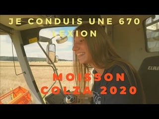 JE CONDUIS  UNE 670 LEXION AU COLZA - OcéaneFutureAgricultrice