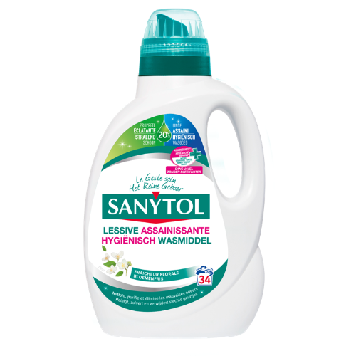 Sanytol Détergent Lessive Fleurs Blanches 1,7l
