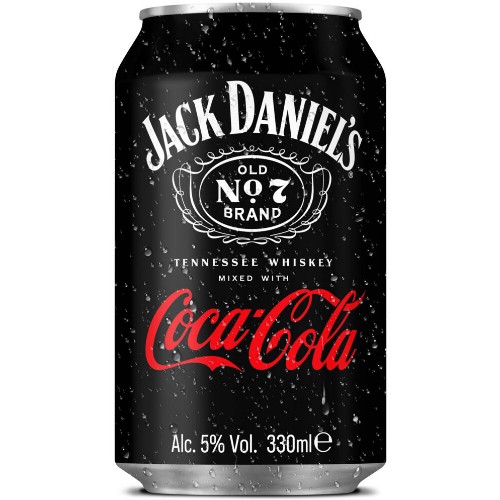 JACK DANIEL'S & COCA-COLA CAN 0,33L