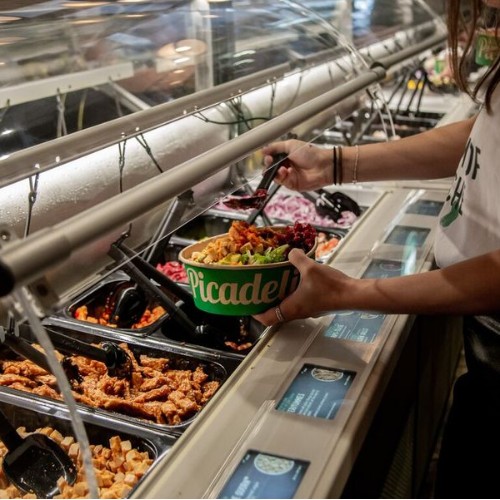 Bar à salades en libre-service