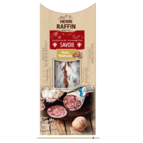 saucissons sous étui aux noix 145gr