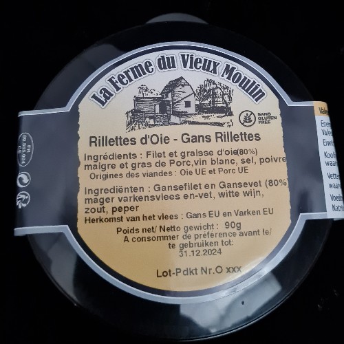 rillettes d'oie 90gr