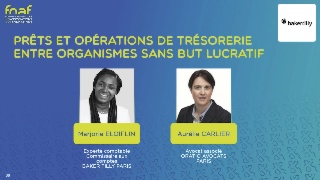 Prêts et opérations de trésorerie entre organismes sans but lucratif