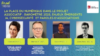 La place du numérique dans le projet associatif : baromètre 2025, enjeux émergents (IA, cybersécurité) et paroles d'associations