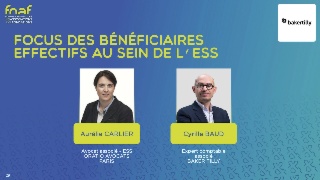 Focus des bénéficiaires effectifs au sein de l’ESS